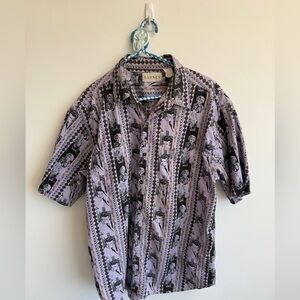 Vintage button down shirt
James Dean & Marilyn Monroe 
XL